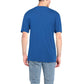 Ocean Blue Cotton Tee with Signature Chest Logo - SEHABRANDS