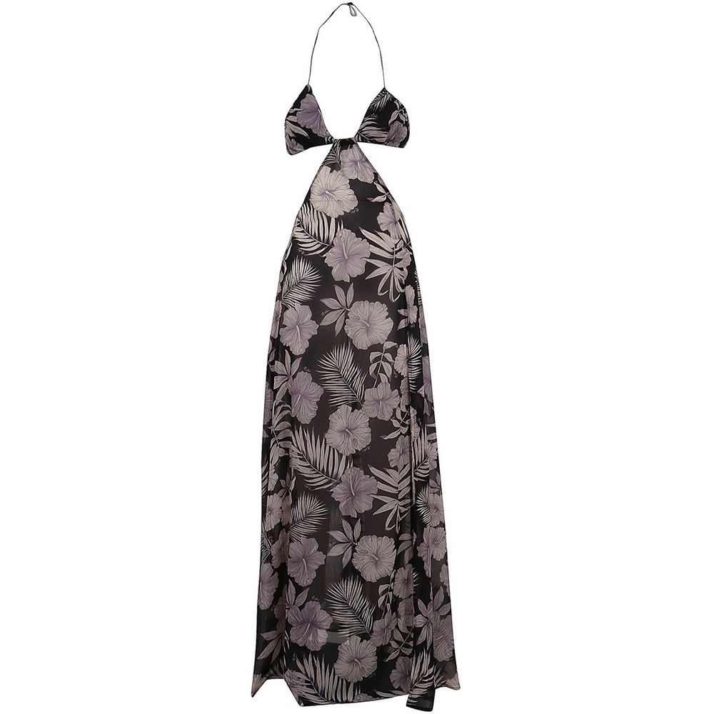 Floral Elegance Maxi Dress with Split Detail - SEHABRANDS