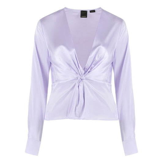 Lilac Silk Elegance Blouse - SEHABRANDS