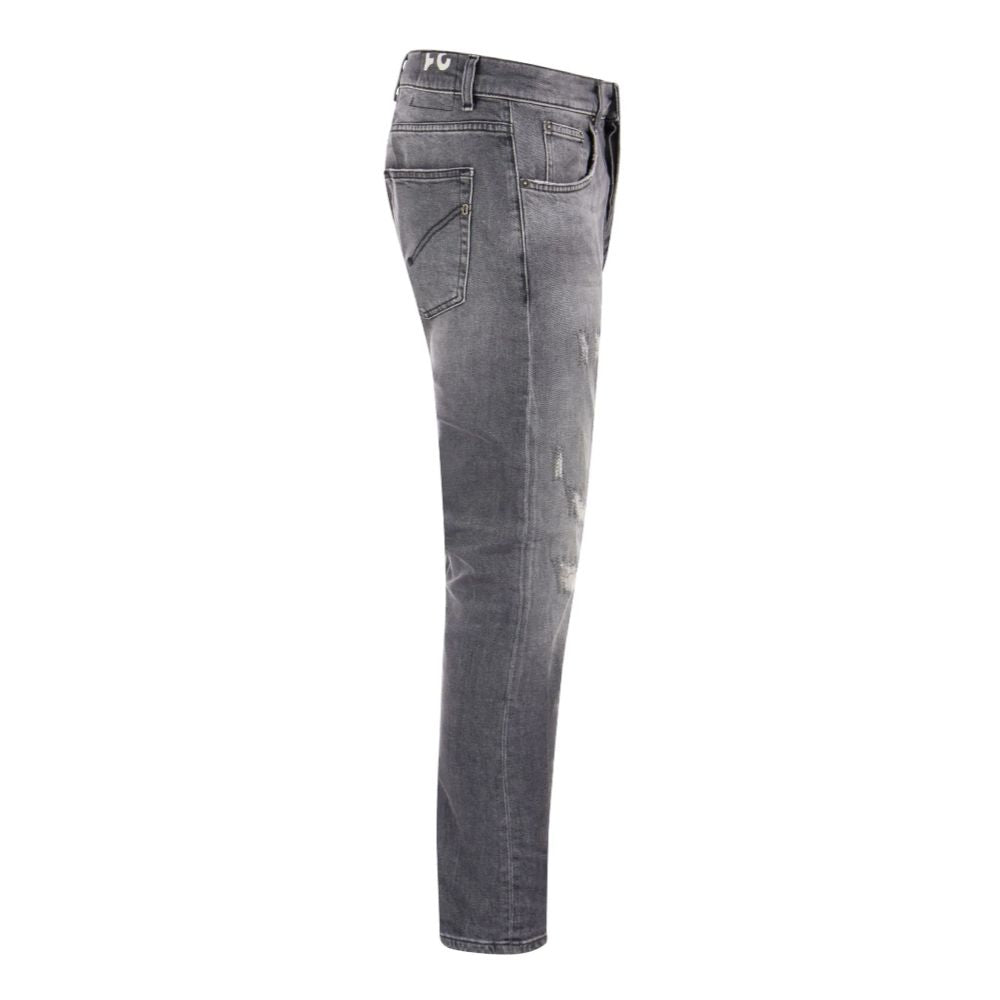 Chic Grey Dian Jeans with Distressed Detailing - SEHABRANDS