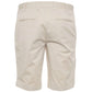 Refrigiwear Elegant Beige Bermuda Shorts with Logo Patch