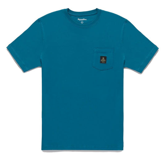 Refrigiwear Chic Light Blue Cotton Tee with Chest Logo