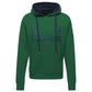 Elegant Green Hooded Cotton Sweatshirt - SEHABRANDS