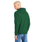 Elegant Green Hooded Cotton Sweatshirt - SEHABRANDS