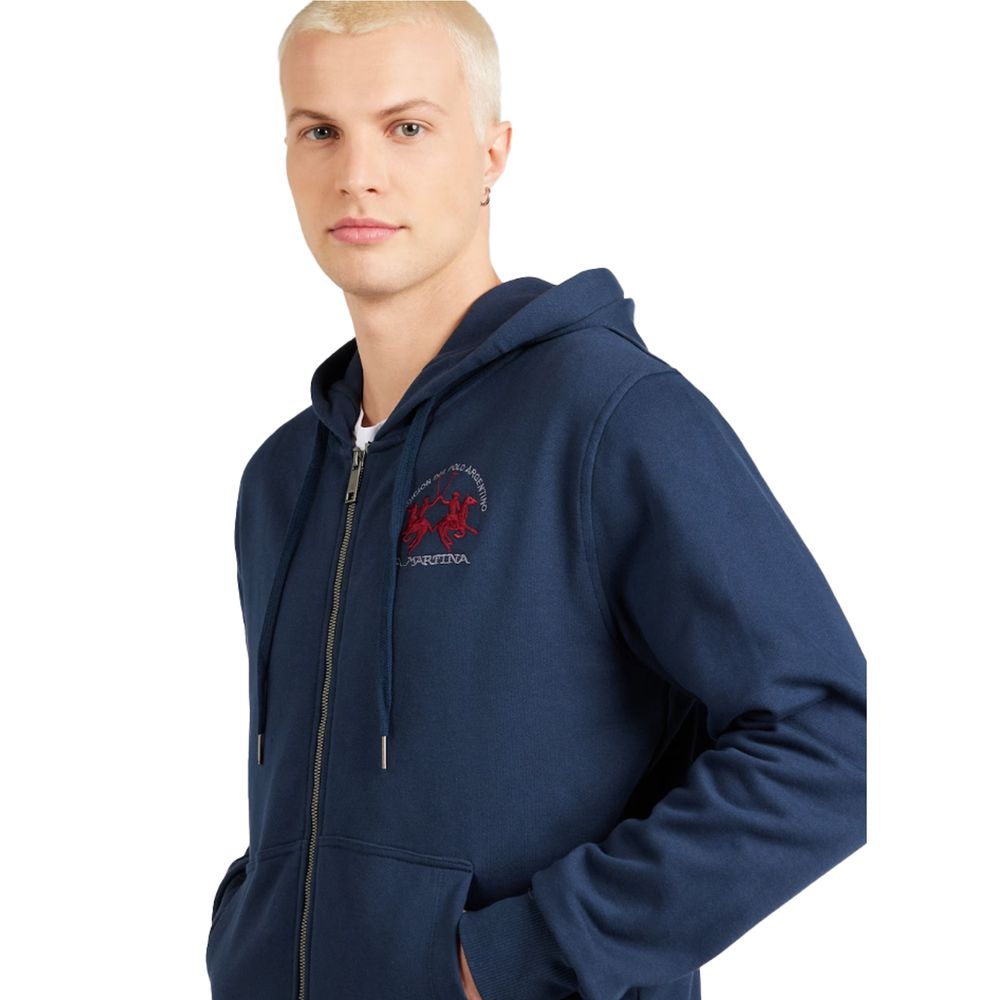 Elegant Full Zip Cotton Hoodie - SEHABRANDS