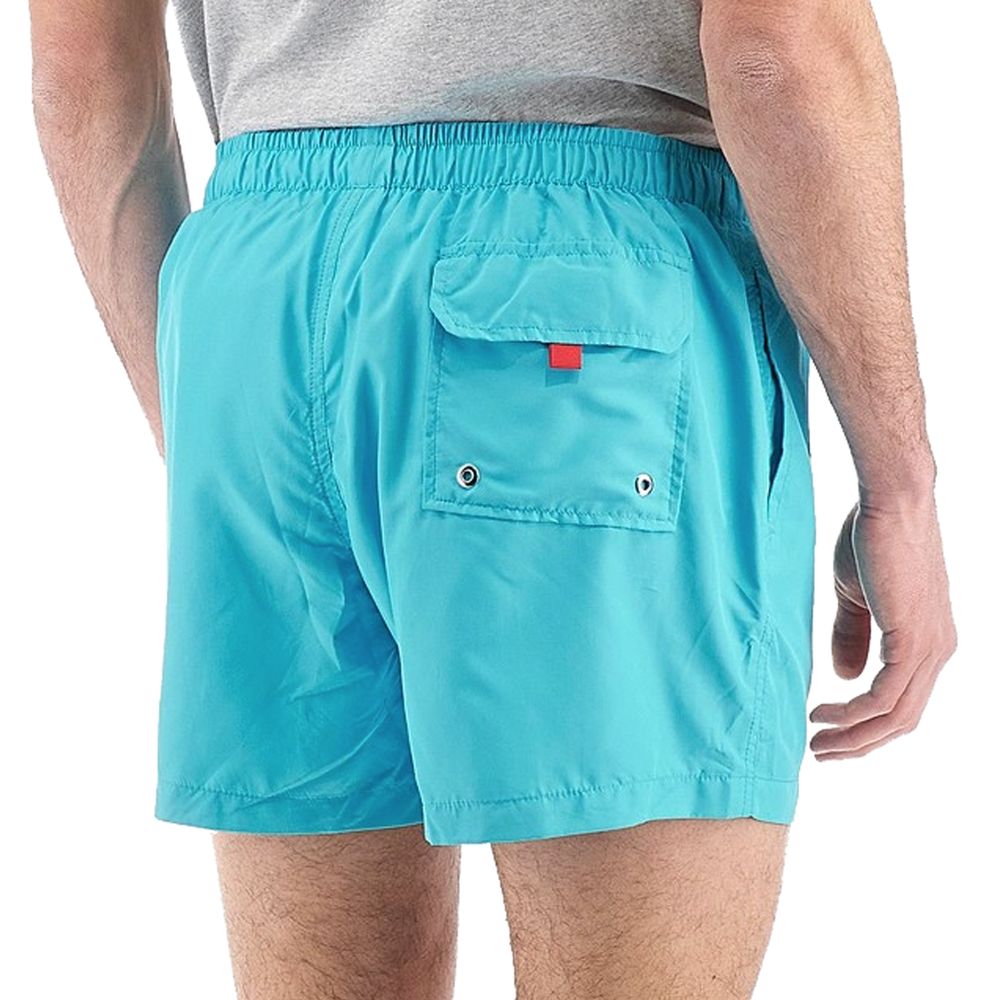 Elegant Light Blue Men's Swim Shorts - SEHABRANDS