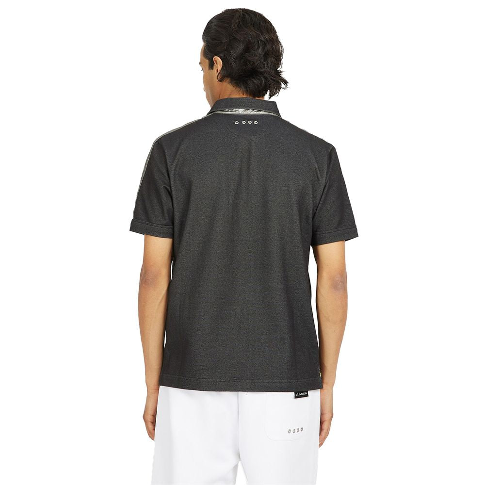 Sleek Cotton Blend Polo Shirt with Logo - SEHABRANDS