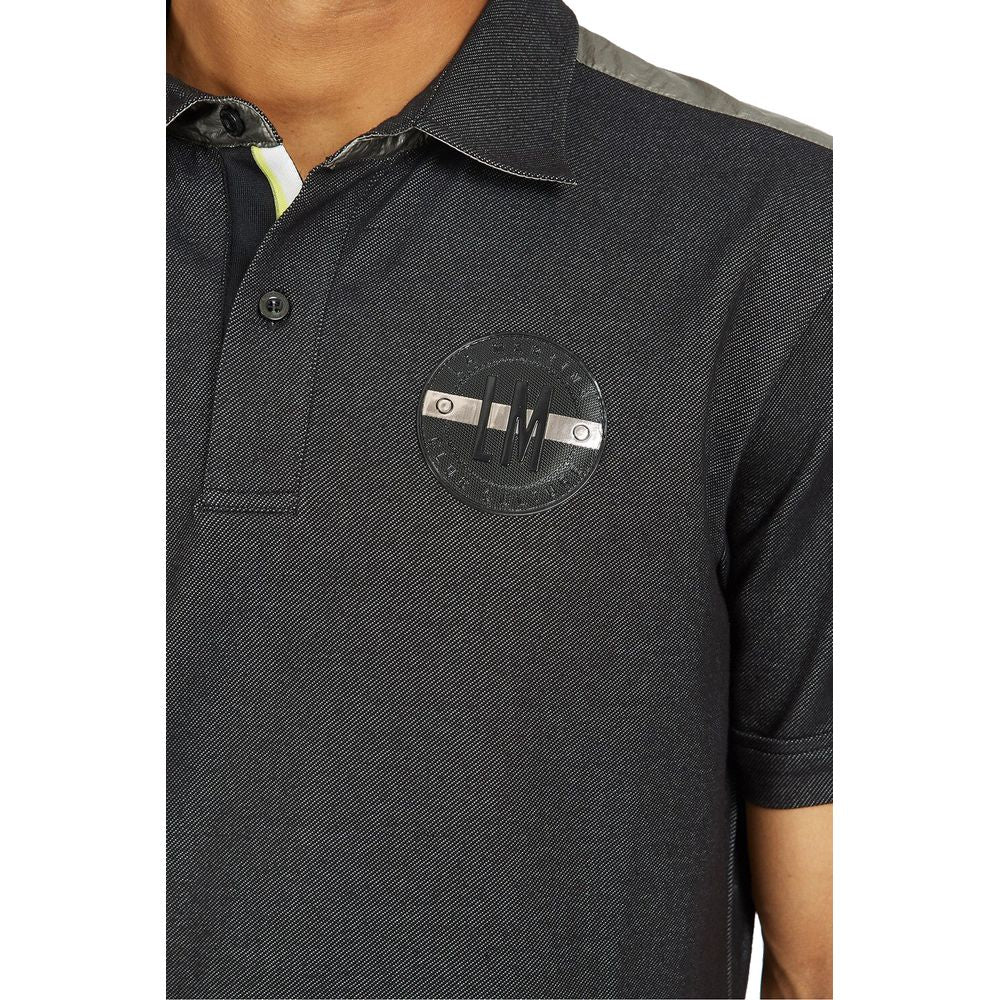 Sleek Cotton Blend Polo Shirt with Logo - SEHABRANDS