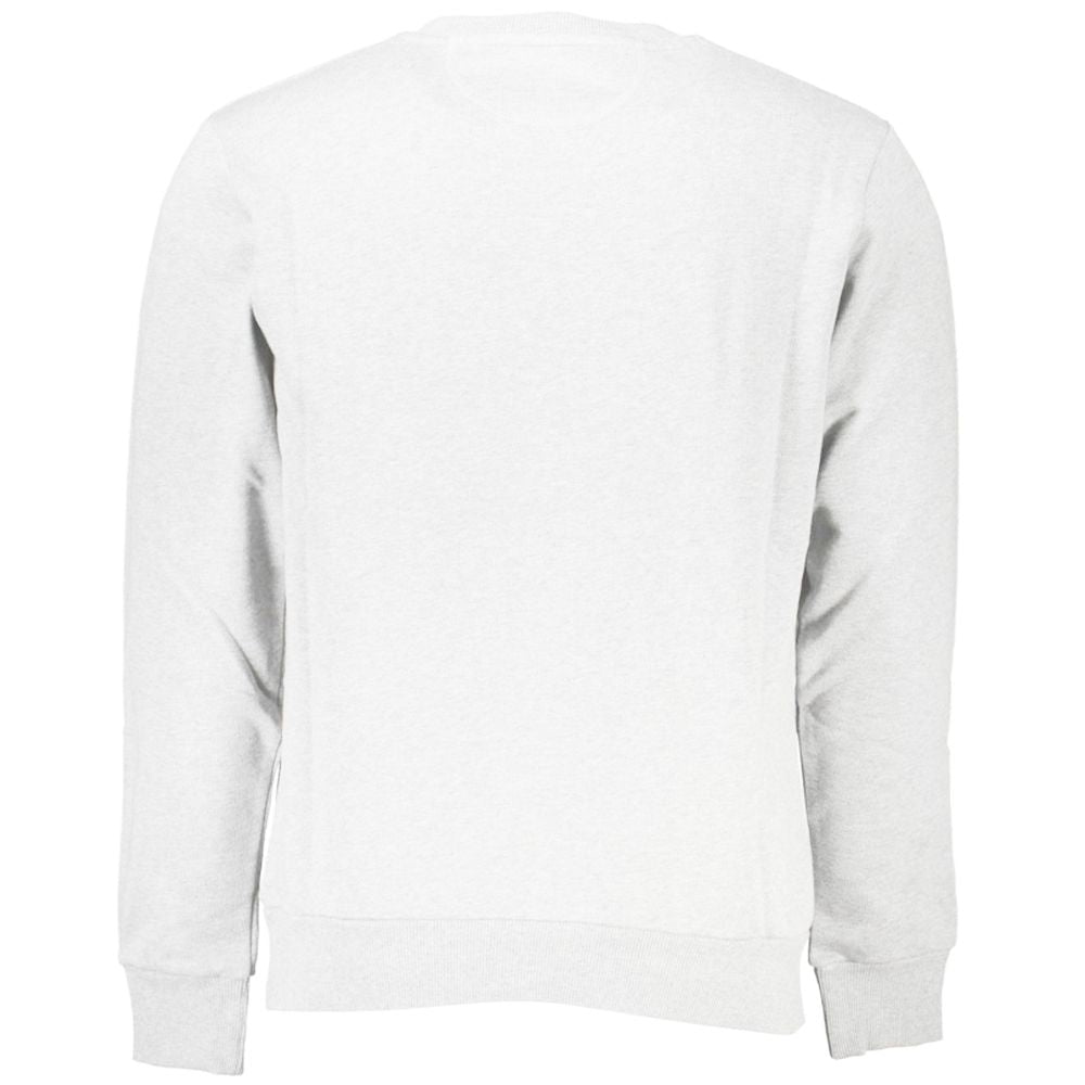 Elegant Cotton Crewneck Sweatshirt in White - SEHABRANDS