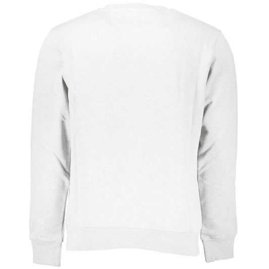 Elegant Cotton Crewneck Sweatshirt in White - SEHABRANDS