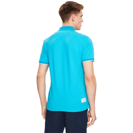 Elegant Stretch Cotton Pique Polo Shirt - SEHABRANDS