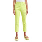 Chic High-Waisted Lime Trousers - SEHABRANDS