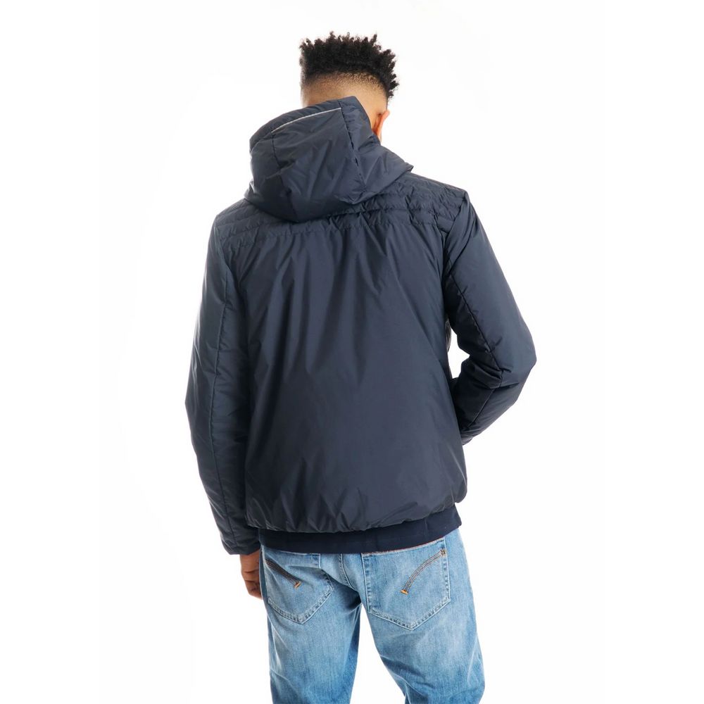 Sumptuous Blue Hooded Technical Jacket - SEHABRANDS