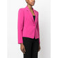 Fuchsia One-Button Stretchy Chic Blazer - SEHABRANDS