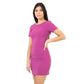 Elegant Crepe Mini Dress with Fly Hook Detail - SEHABRANDS