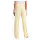 Elegant Smooth Fabric Trousers in Yellow - SEHABRANDS