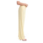 Elegant Smooth Fabric Trousers in Yellow - SEHABRANDS