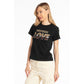 Rhinestone Front Cotton Tee - SEHABRANDS