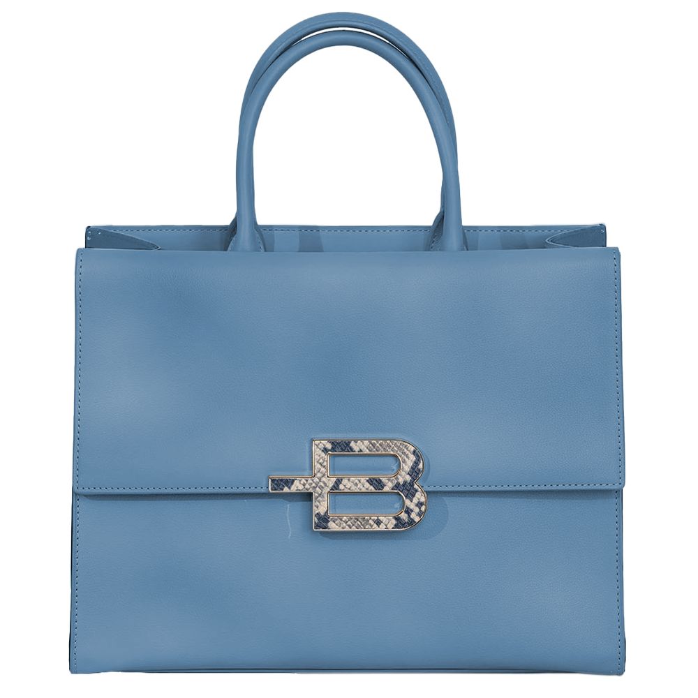 Chic Calfskin Handbag with Magnet Detail - SEHABRANDS