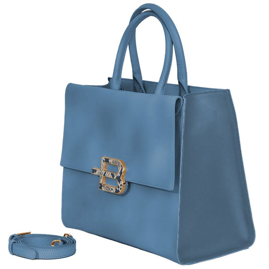 Chic Calfskin Handbag with Magnet Detail - SEHABRANDS