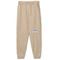 Chic Beige Cotton Sweatpants with Frayed Details - SEHABRANDS