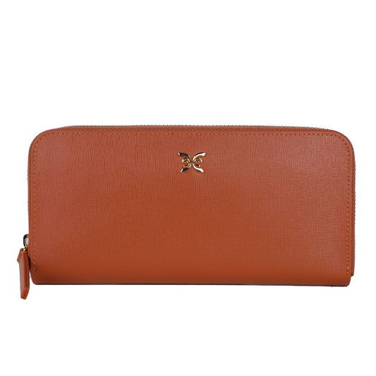 Elegant Leather Zippered Wallet - SEHABRANDS