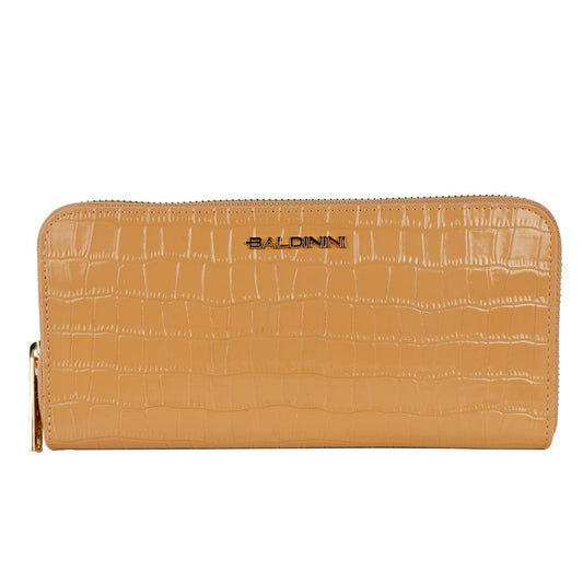 Elegant Croco Print Leather Wallet - SEHABRANDS