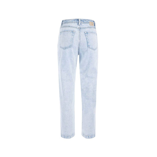 Yes Zee Light Blue Cotton Women's High-Waisted Jean