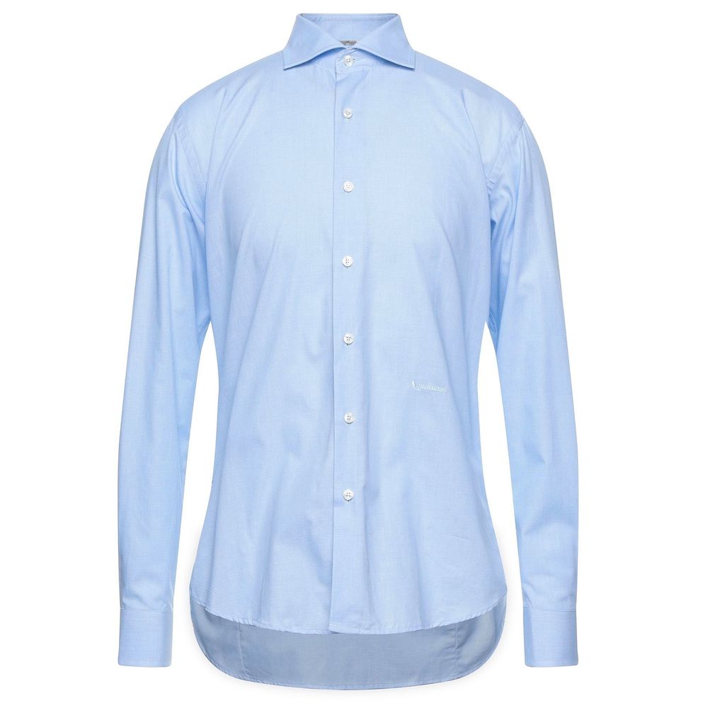 Chic Light Blue Oxford Cotton Shirt - SEHABRANDS