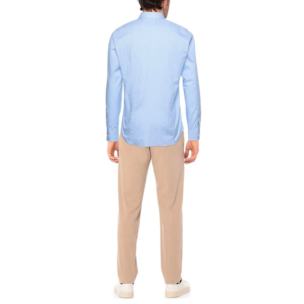 Chic Light Blue Oxford Cotton Shirt - SEHABRANDS