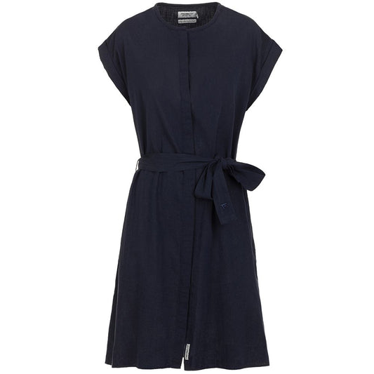 Blue Cotton Women Dress - SEHABRANDS