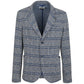 Chic Cotton Blend Checked Jacket - SEHABRANDS