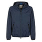 Sleek Blue Nylon Jacket - Zip Closure & Compact Design - SEHABRANDS