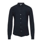 Alpha Studio Midnight Blue Linen Shirt - Italian Craftsmanship