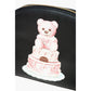 Chic Teddy Bear Print Clutch with Calfskin Strap - SEHABRANDS