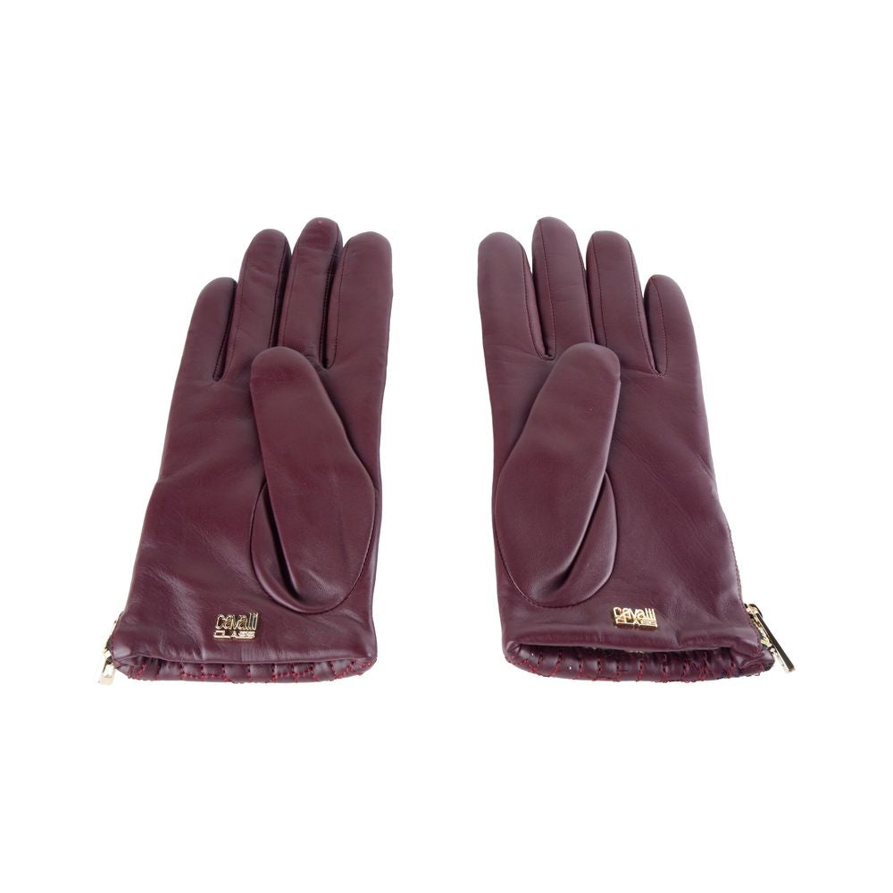 Red Lambskin Women Glove - SEHABRANDS