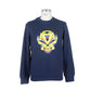 Blue Cotton Men Sweater - SEHABRANDS