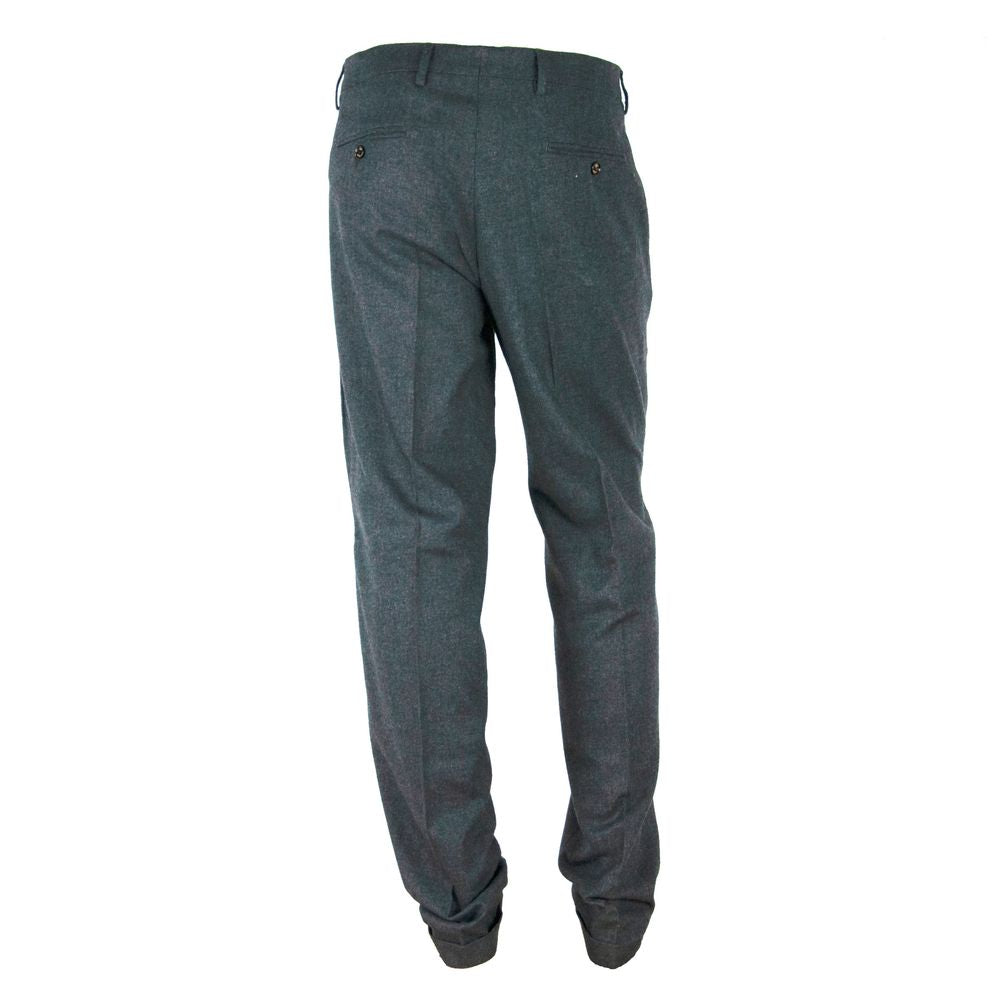 Elegantly Tailored Gray Winter Trousers - SEHABRANDS