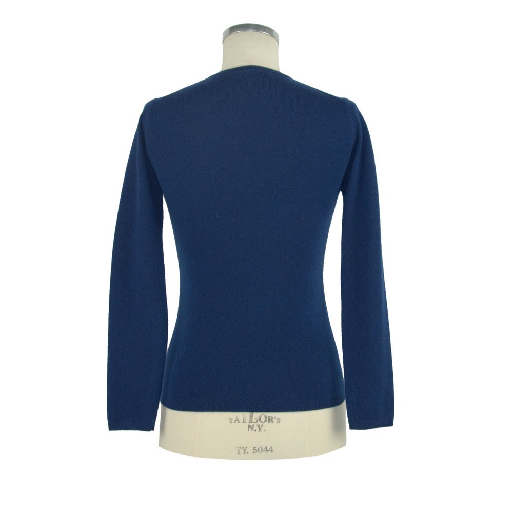 Blue Cashmere Women Sweater - SEHABRANDS