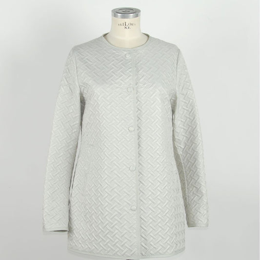 White Polyester Women Jacket - SEHABRANDS