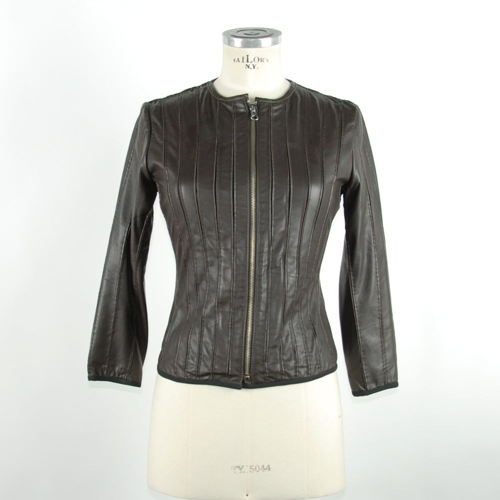 Sleek Black Leather Jacket for Elegant Evenings - SEHABRANDS