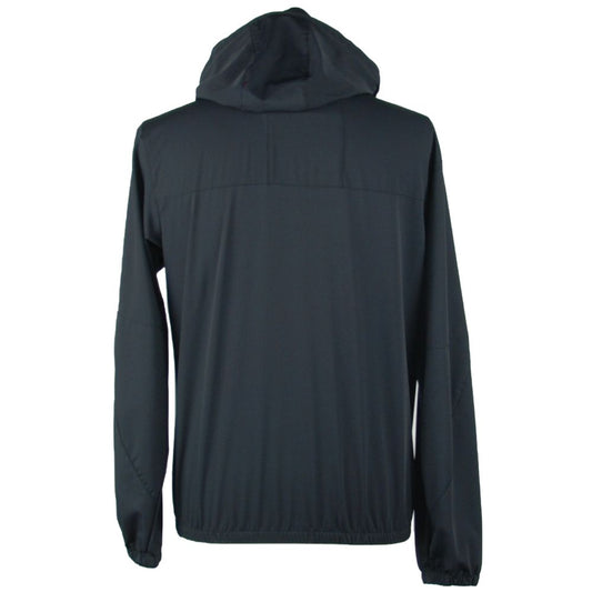 Sleek Hooded Full Zip Jacket in Black - SEHABRANDS