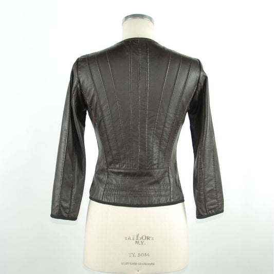 Sleek Black Leather Jacket for Elegant Evenings - SEHABRANDS