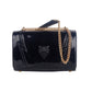 Chic Patent Effect Chain Shoulder Bag - SEHABRANDS