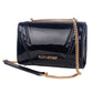 Chic Patent Effect Chain Shoulder Bag - SEHABRANDS