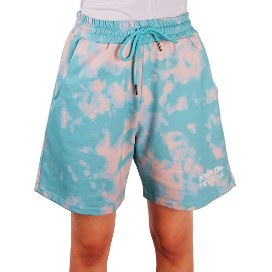 Chic Two-Tone Bermuda Shorts - Light Blue - SEHABRANDS