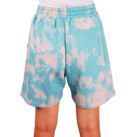 Chic Two-Tone Bermuda Shorts - Light Blue - SEHABRANDS