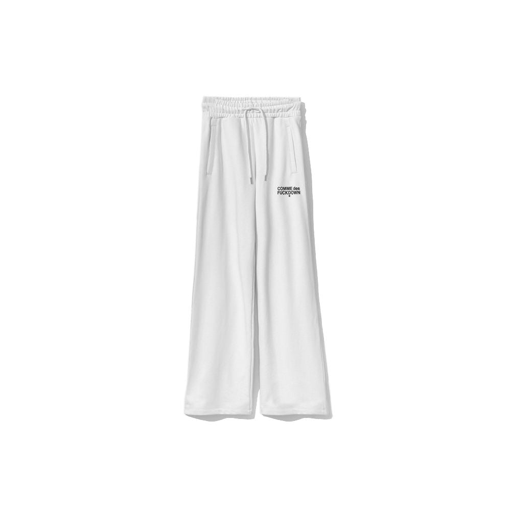 Chic White Logo Sweatpants - SEHABRANDS