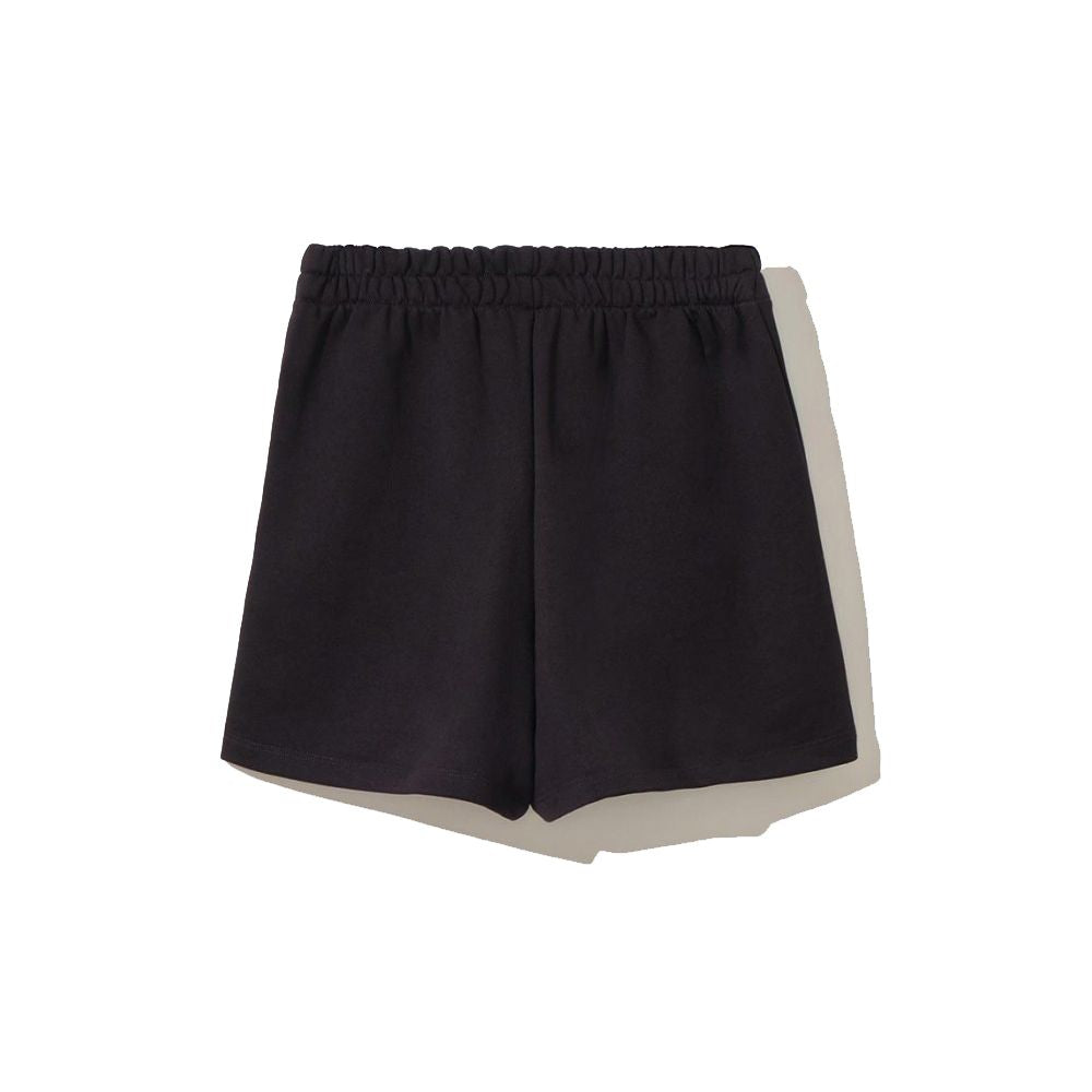 Chic Black Cotton Shorts with Side Pockets - SEHABRANDS