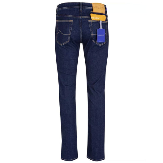 Elegant Dark Blue Bard Jeans - SEHABRANDS